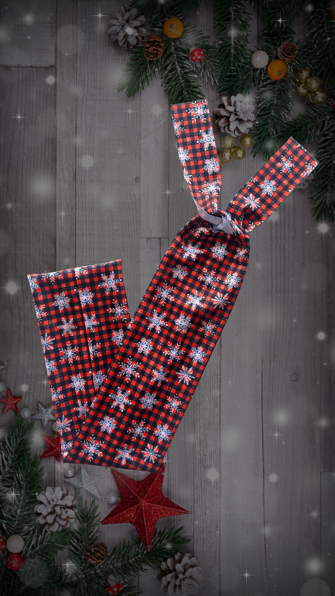 Buffalo Plaid and Snowflakes