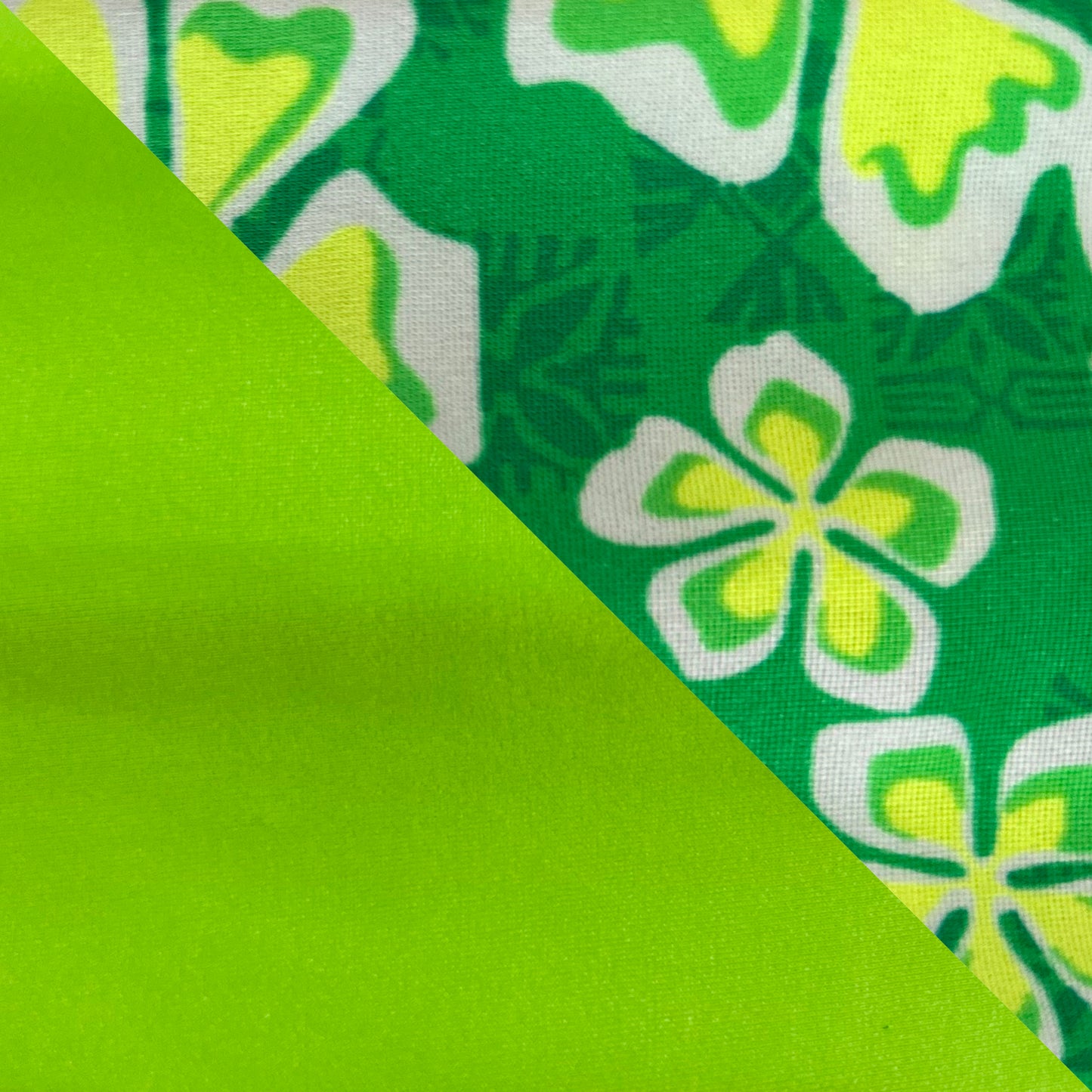 Lime Green Hawaiian and Lime Green