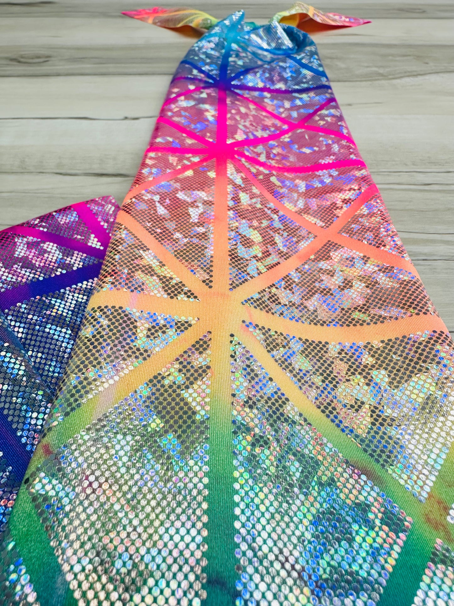 Glitter Rainbow Geometric