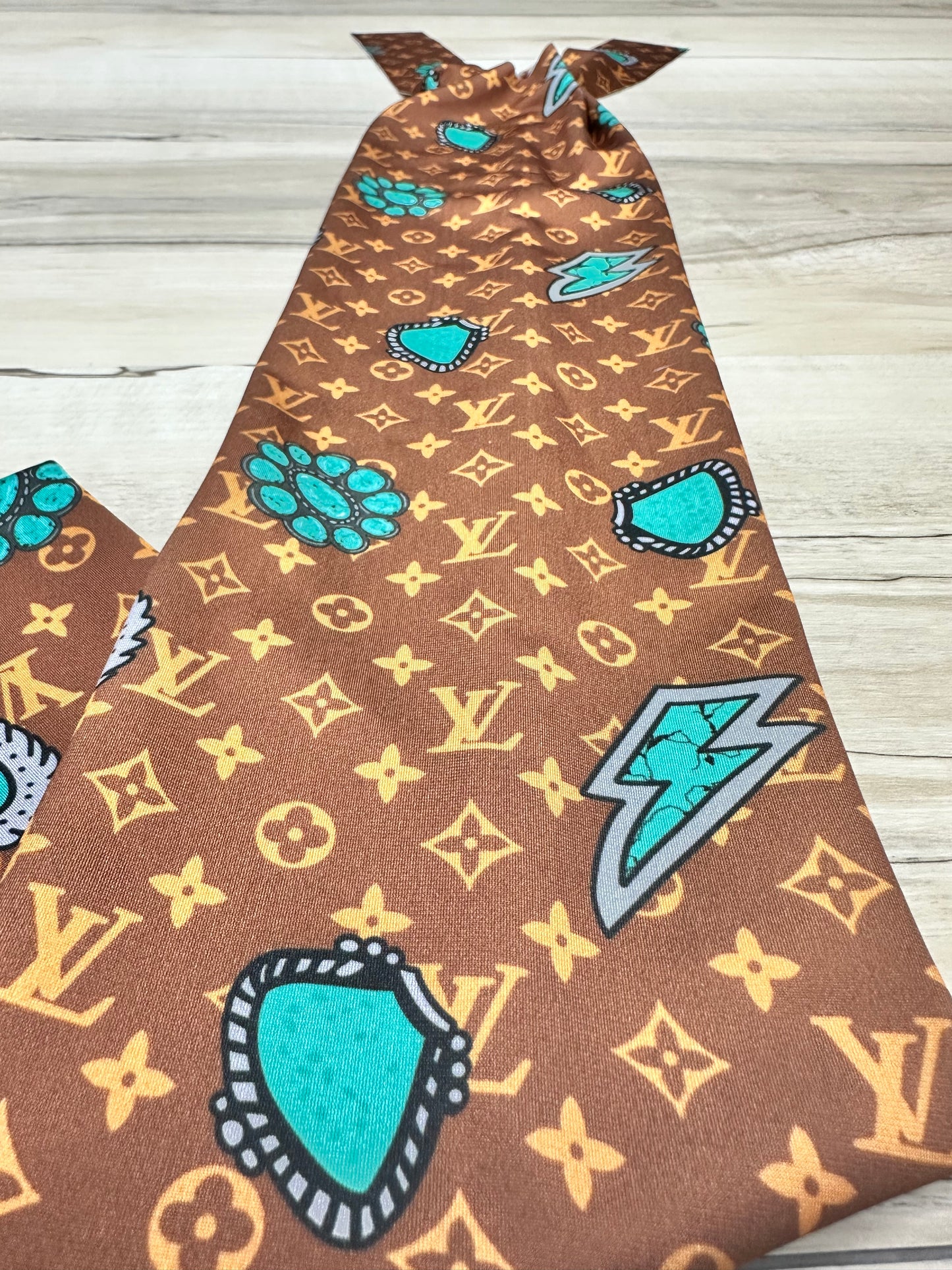 Brown Boujee and Turquoise Stones