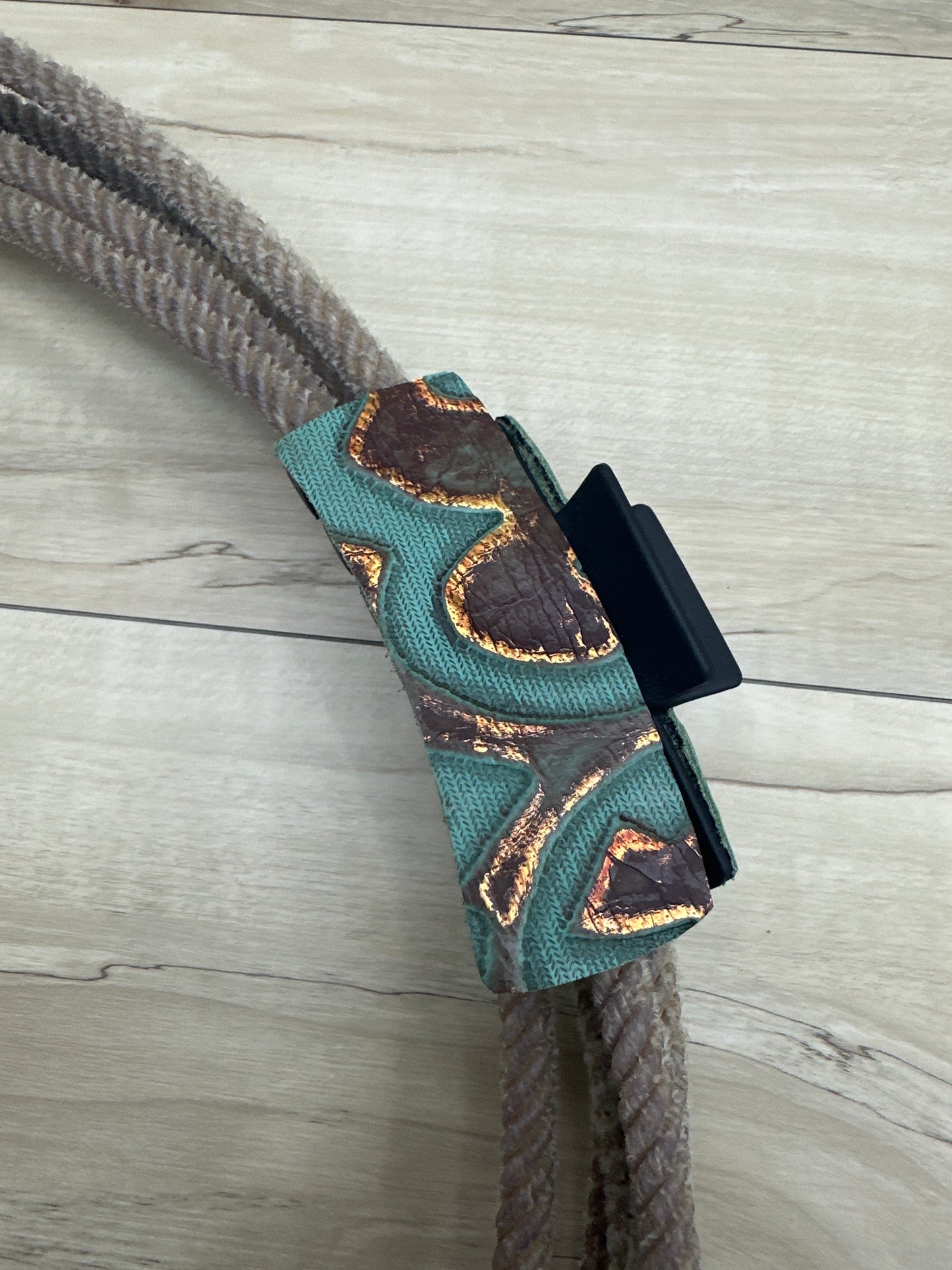 Large Turquoise and Copper Claw Clip