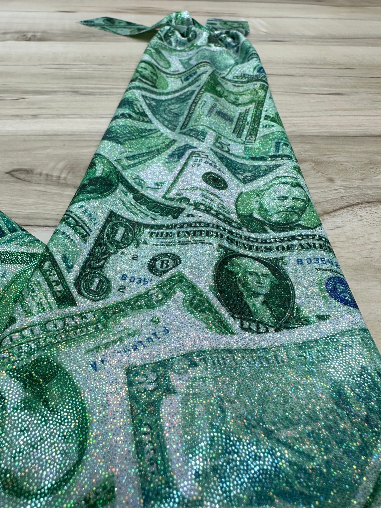 Green Glitter Money