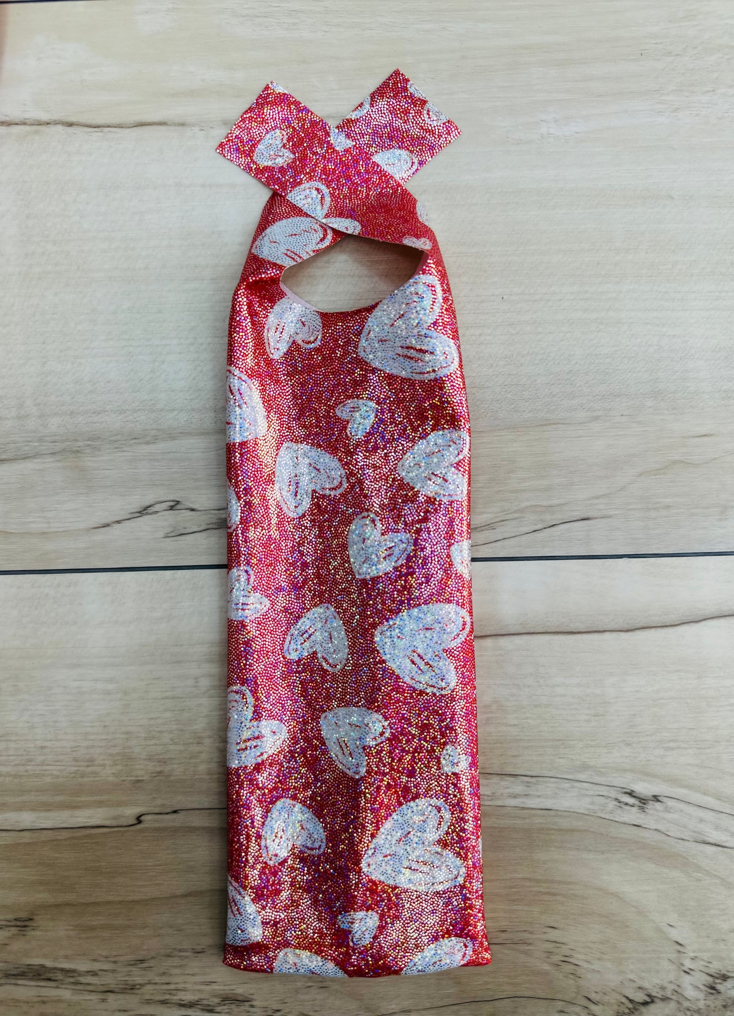 Glitter Hearts & Red Mane Bags