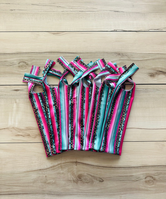 Hot Pink/Turquoise Serape