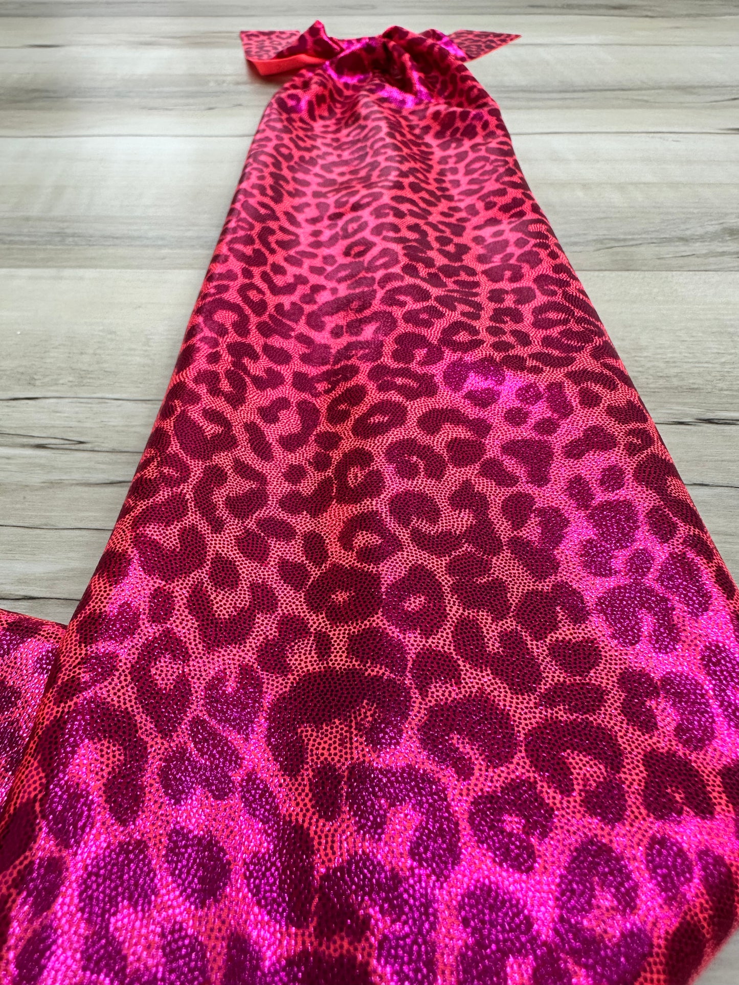 Pink, Orange Glitter Cheetah