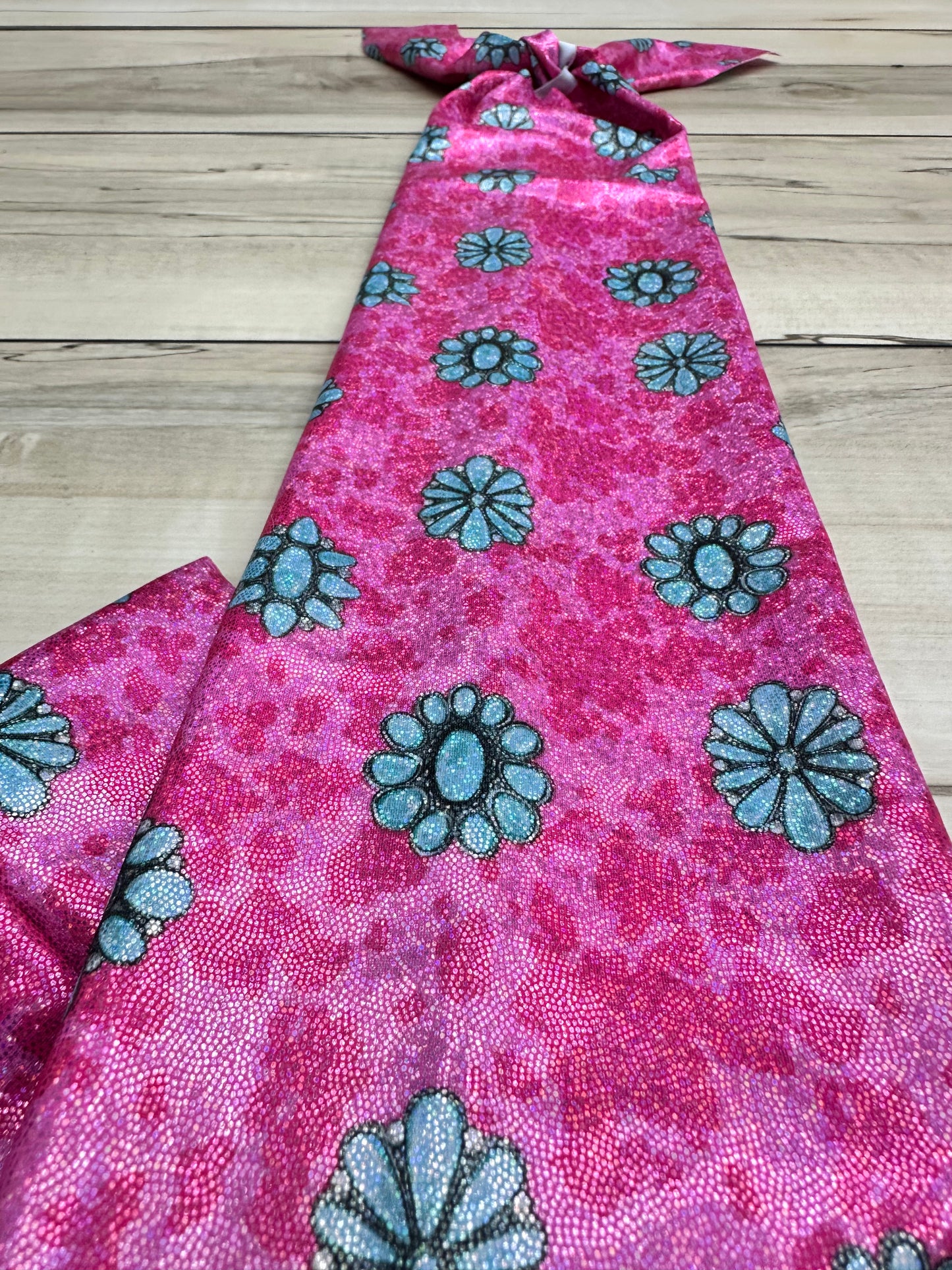 Pink Cow Print & Turquoise