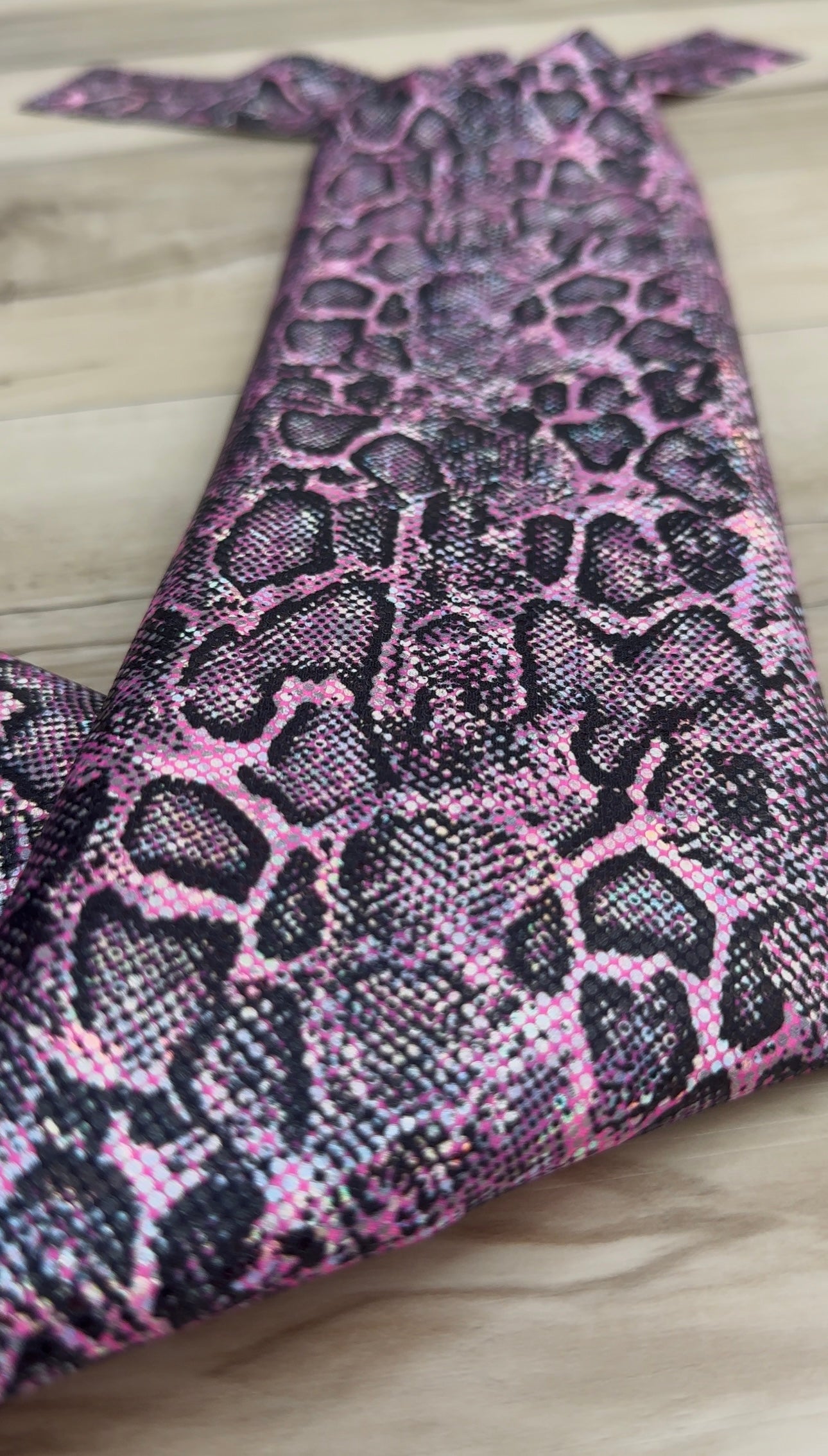 Shimmer Pink Snake Skin