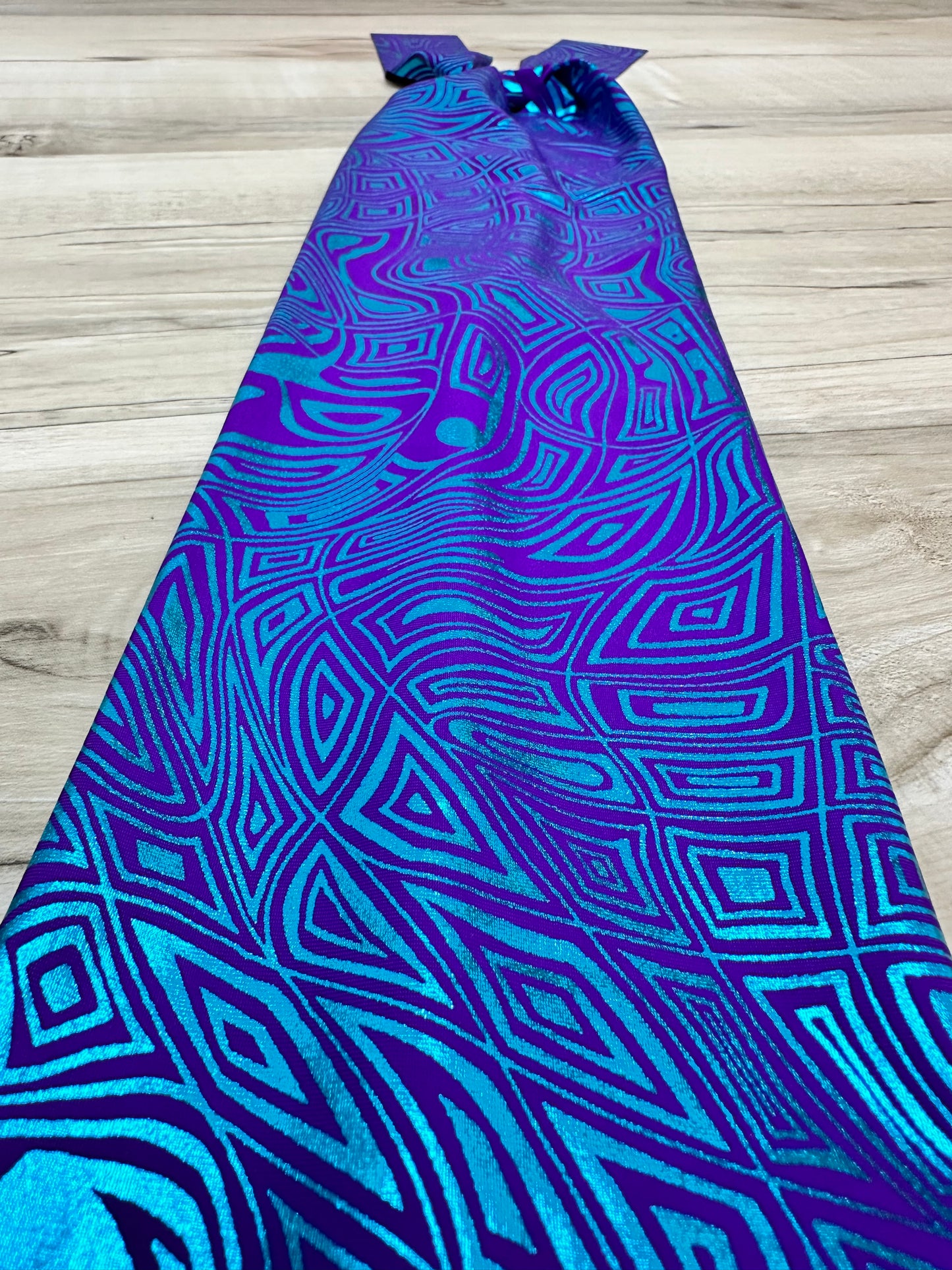 Purple and Aqua Holographic Tribal