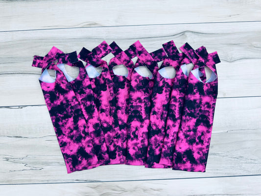 Pink n Black Tie Dye Mane Bags