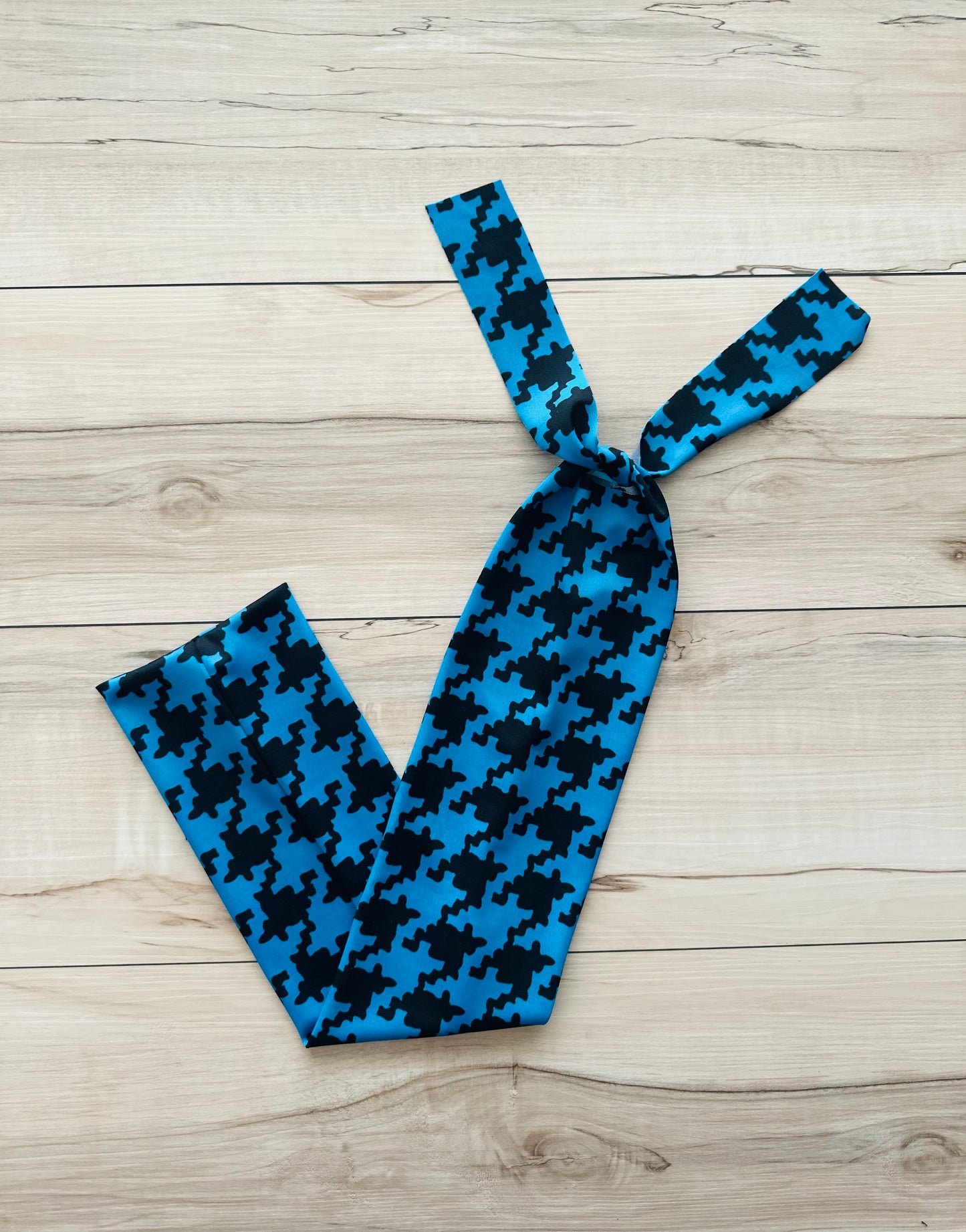 Blue and Black Houndstooth