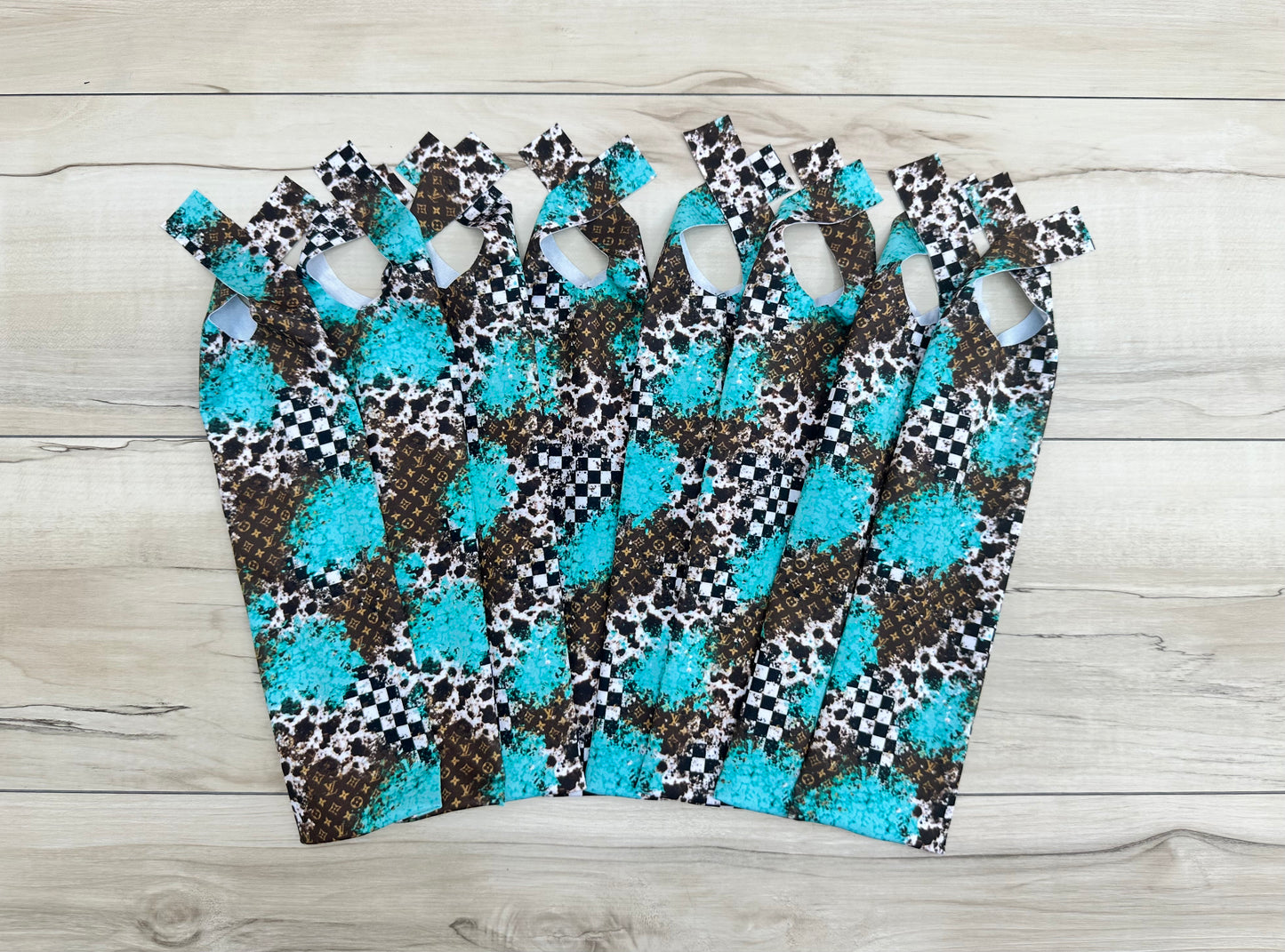 Boujee, Turquoise and Checkers