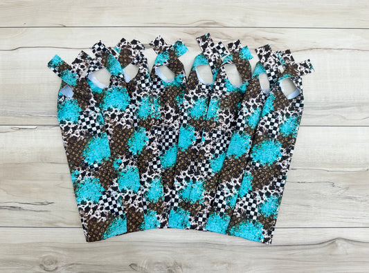 Boujee, Turquoise and Checkers