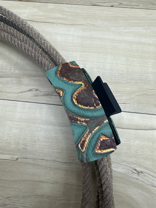 Large Turquoise and Copper Claw Clip