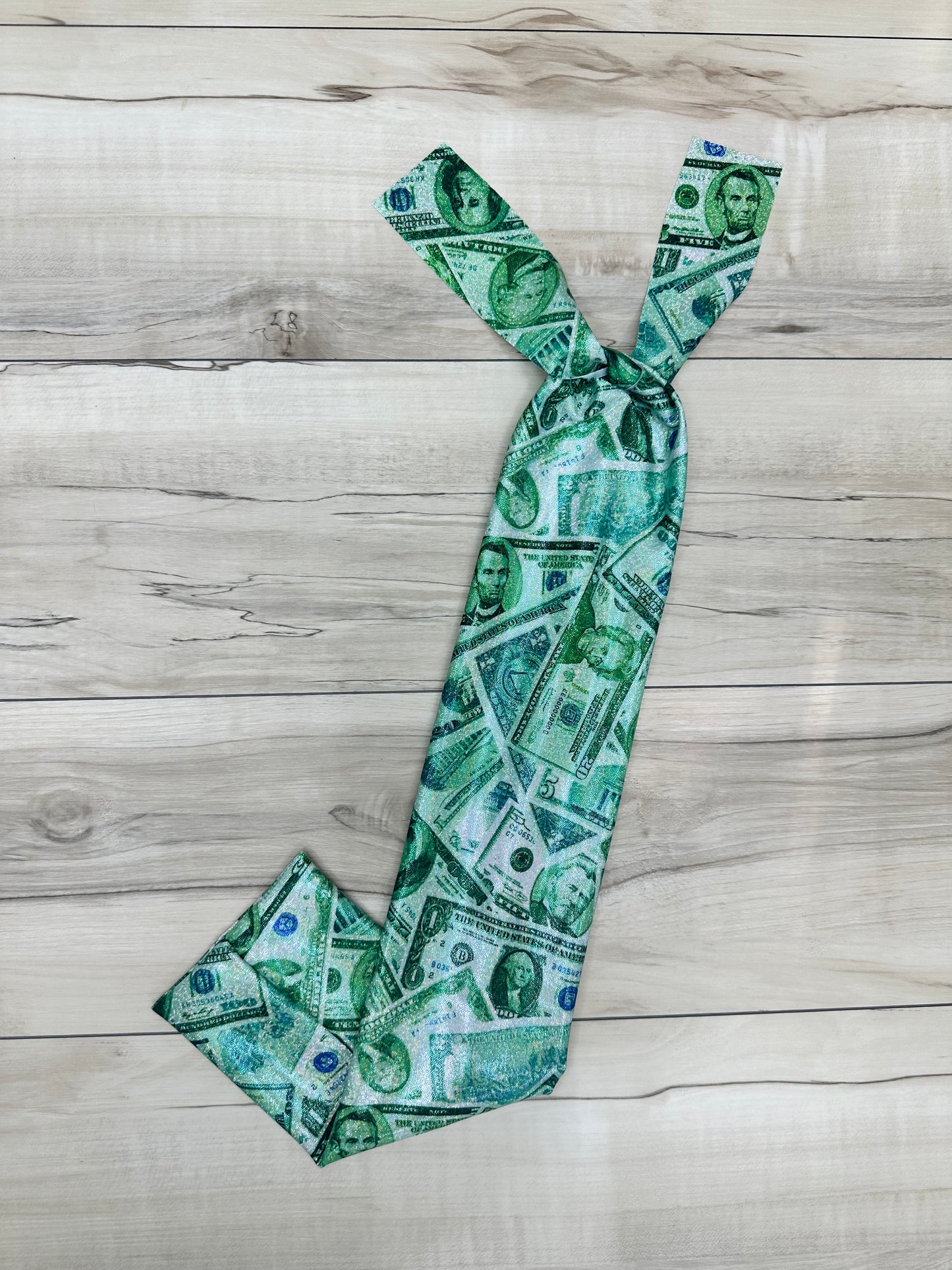 Green Glitter Money
