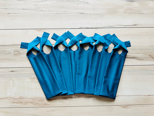 Teal Set of 8