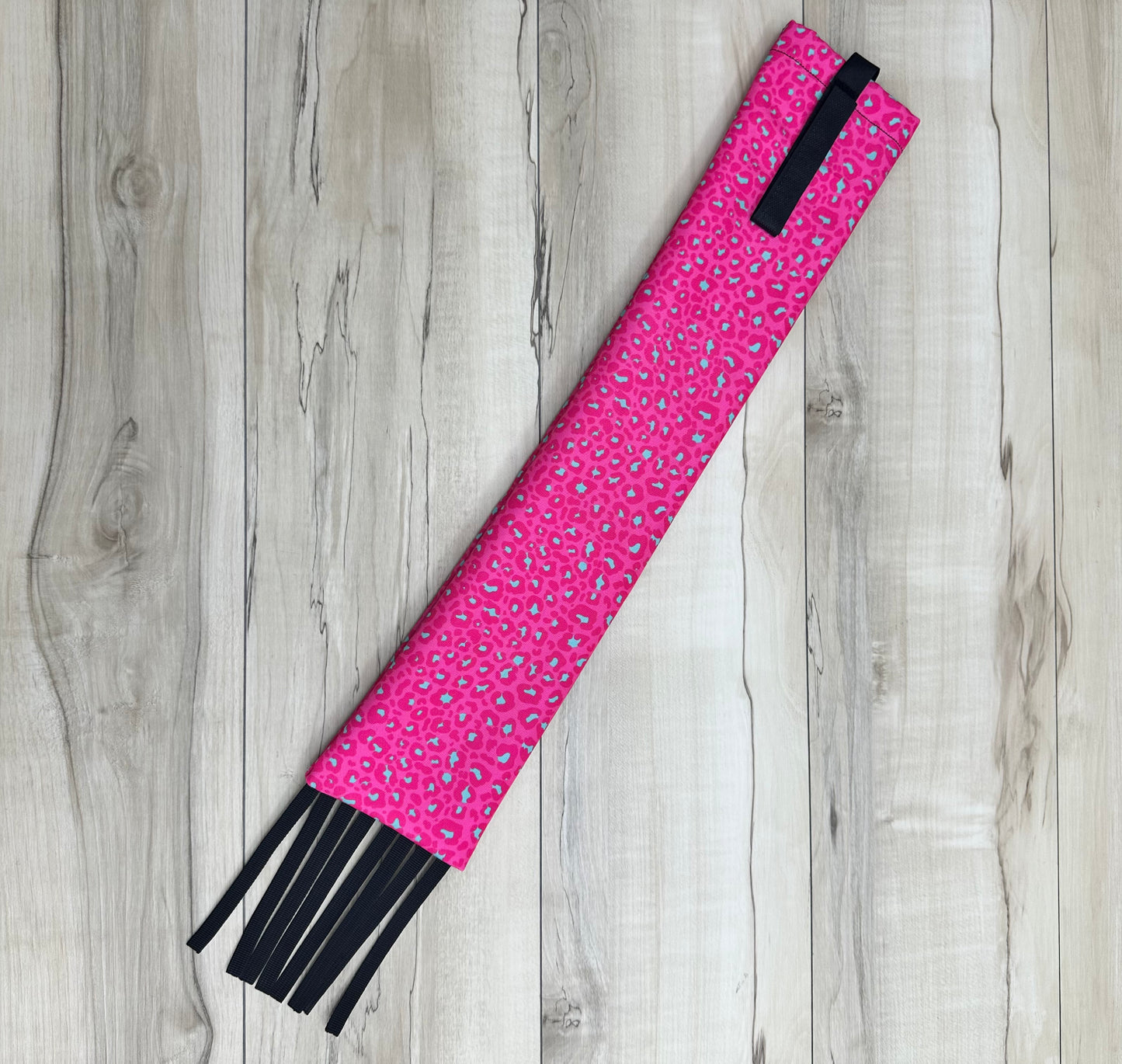 Hot Pink Cheetah With Fringe
