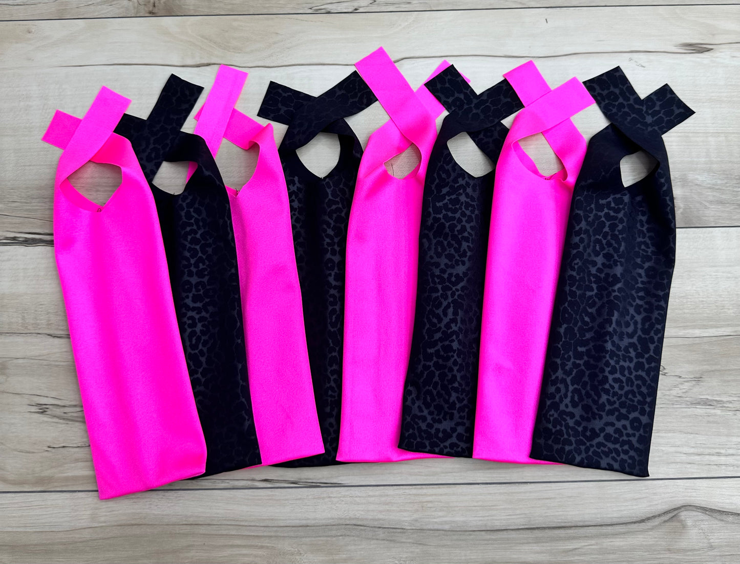 Black Cheetah & Hot Pink Mane Bags