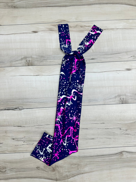 Navy, Pink & Silver Foil