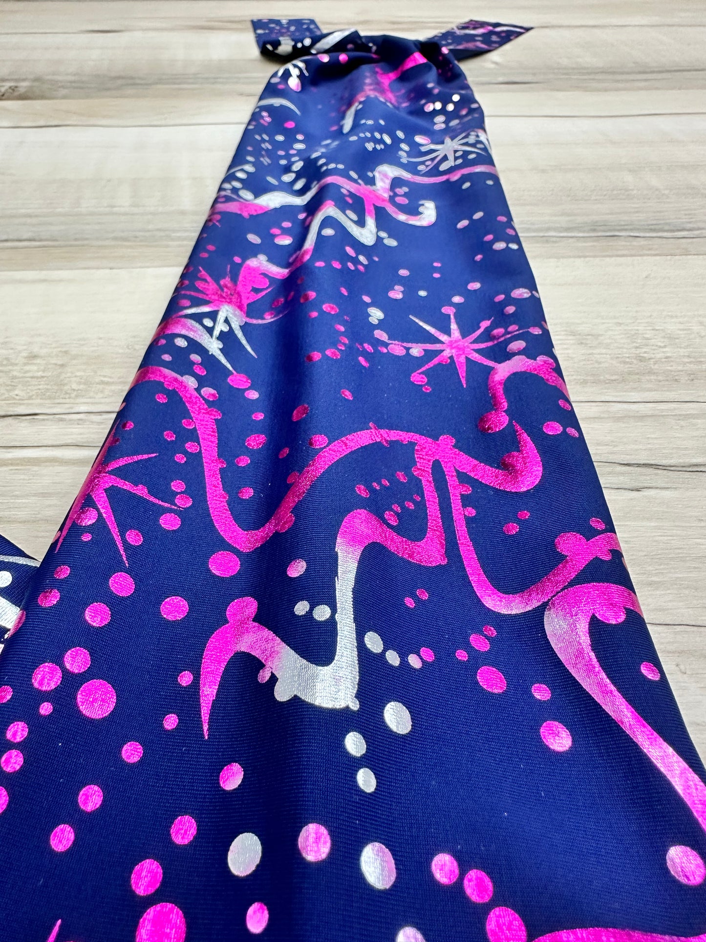 Navy, Pink & Silver Foil