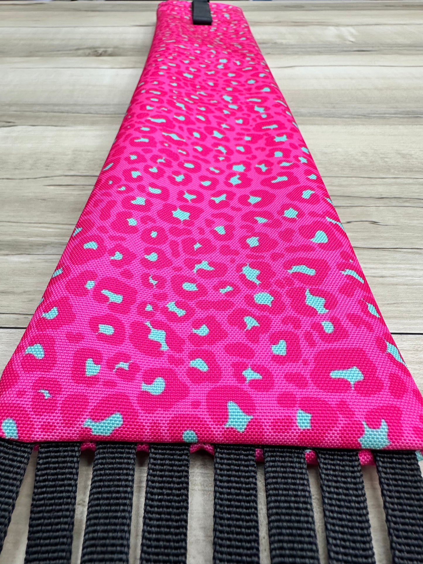 Hot Pink Cheetah With Fringe
