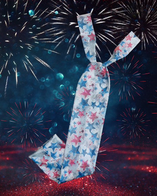 Red, White and Blue Glitter Stars