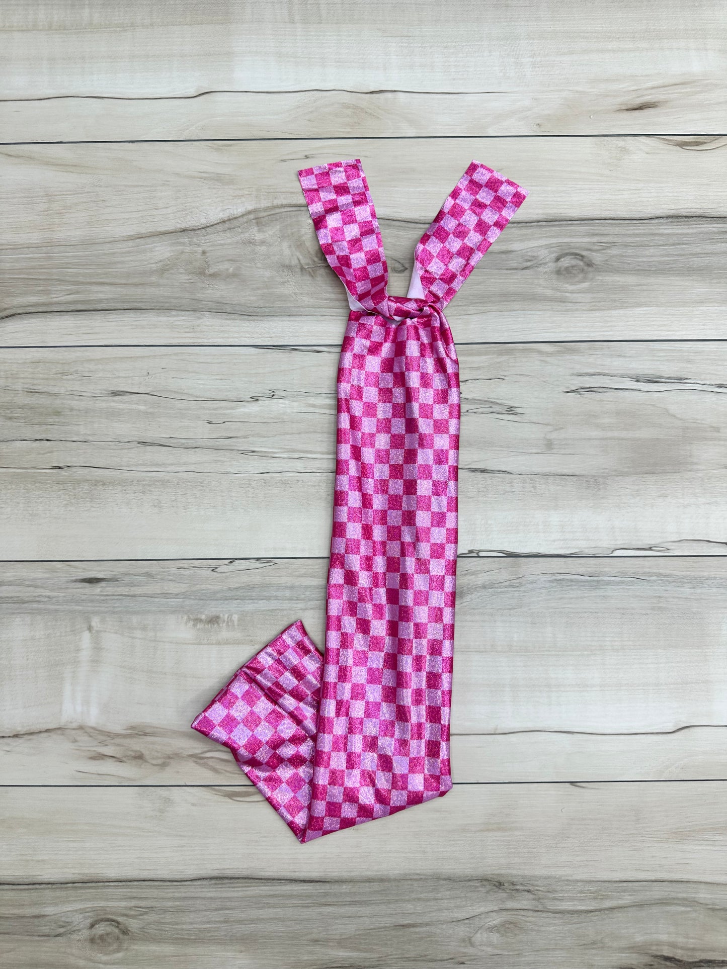 Hot Pink Glitter Checkers